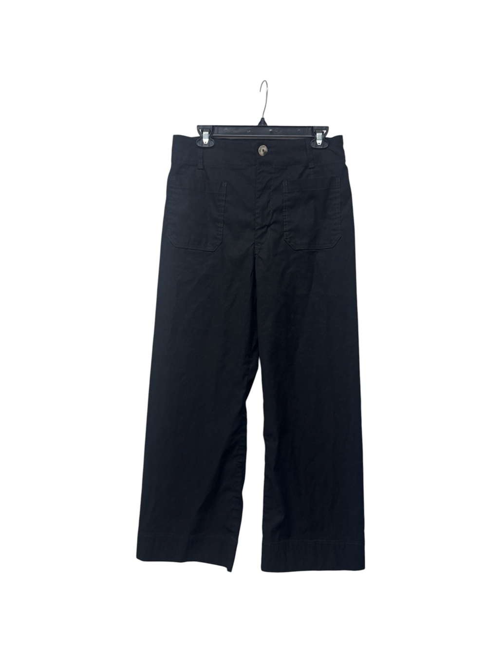 Maeve Black Wide-Leg women’s Collette cropped Pants - Classic Straight Cut